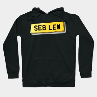 SE8 LEW Lewisham Number Plate Hoodie